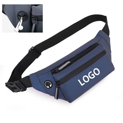 Waterproof Outdoor 3-Zipper Fanny Pack