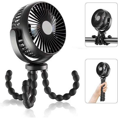 360 Degree Rotation Tripod Clip Octopus Fan