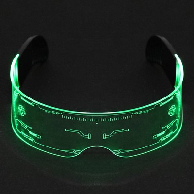 led luminous disco Electronic Visor Light Up party glasses