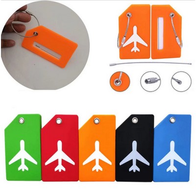 Silicone Luggage Tag with Name ID Card