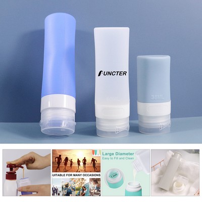 2 OZ Leak Proof Travel Bottles For Toiletries Refillable Liquid Container Shampoo Containers