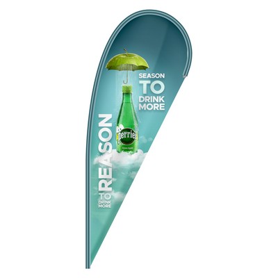 8.5'X3.5' ePoly Digital Custom Teardrop Flag