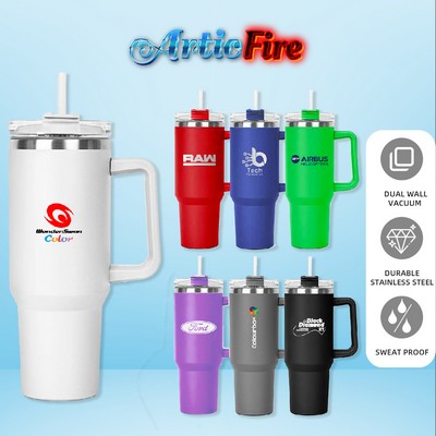 ArticFire Large Capacity 40 oz Travel Tumbler with Handle and Straw