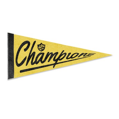 12"X30" Economy Felt Pennant without Pole -Dye Sublimation