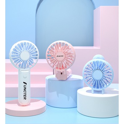 Handheld Fan,Cute Portable Fan Rechargeable USB Mini Fan