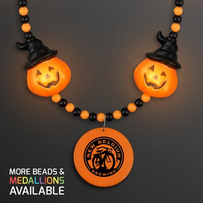 LED Hocus Pocus Pumpkins Beads - Domestic Print