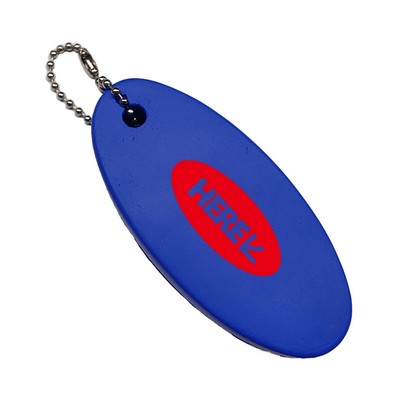 Oval Foam PU Floating Keychain