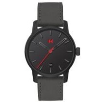 MVMT Chrono II Men's Watch Black Steel Watch w/Black Leather Strap