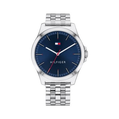 Tommy Hilfiger® Gent's Stainless Steel Watch w/Navy Blue Dial