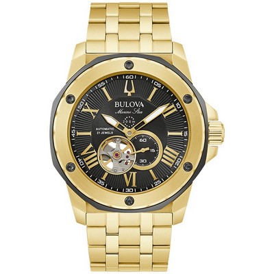 Bulova® Men's Surveyor Automatic Two Tone Stainless Steel Watch