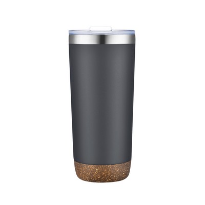 Mannitok Tumbler with Cork Bottom, 22oz, Gray