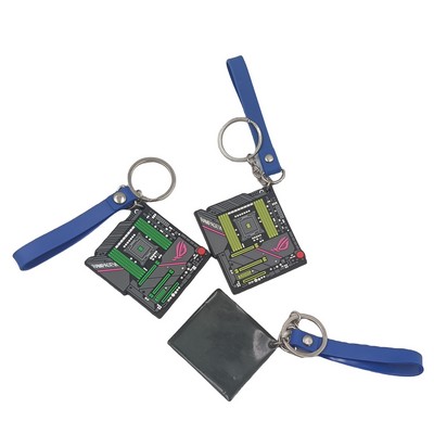 Custom 2D/3D Epoxy PVC Soft Rubber Keychain