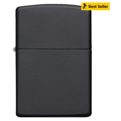 Genuine Zippo windproof lighter - Black Matte