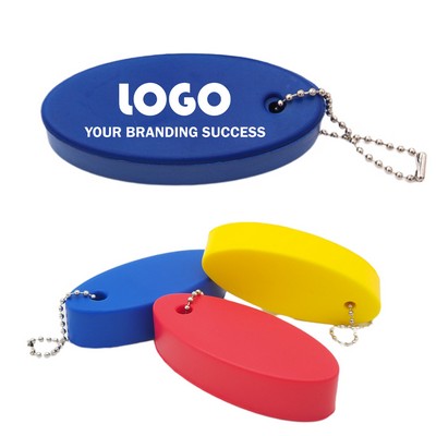 Oval Floater Foam Keychain