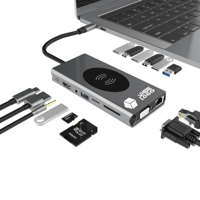 15-Port Type-C USB Hub