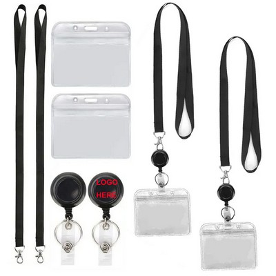 Badge Holder With Plastic Attachment