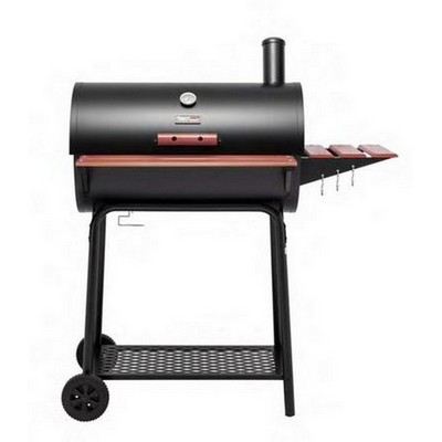 Keg Products 30" Charcoal Grill w/Wooden Front Basket