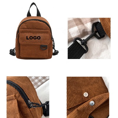 Small Corduroy Backpack