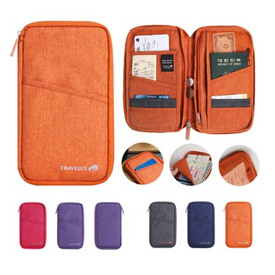 RFID Travel Passport Wallet Organizer Bag