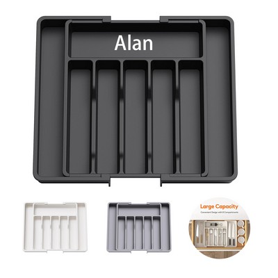 Plastic Expandable Utensil Tray