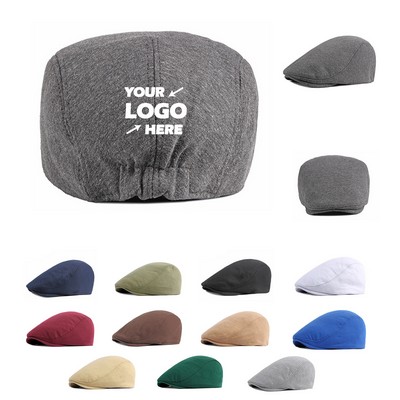 Cotton Soft-Top Beret Cap