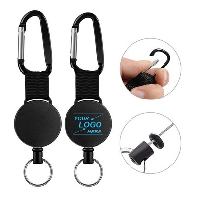 Carabiner Retractable Keychain Holder