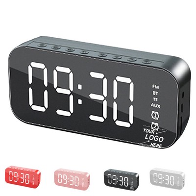 Bluetooth Speaker with Alarm Clock and Multifunction Features