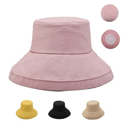 Wide Brim Bucket Hat