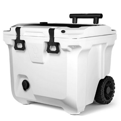 BrüTank 35-Quart Rolling Cooler in Ice White