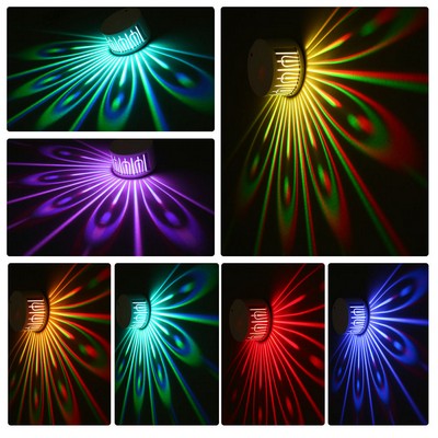 Colorful Peacock Projection Lamp