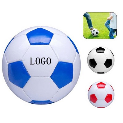 Kids Sports Training PU Leather Stuffed Vinyl Soccer Ball Official Size 3/4/5 (MOQ 10pcs)