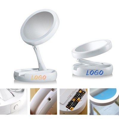 10X LED Double Side Makeup Mirror