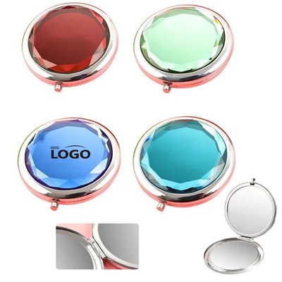 Portable Crystal Makeup Mirrors