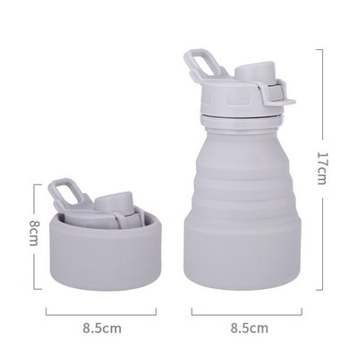 Silicone Folding Handle Mug Outdoor Sports Water Bottle