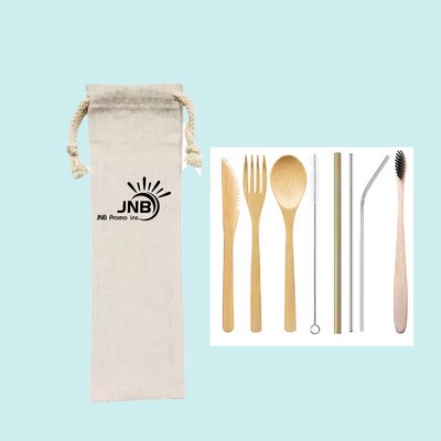 Reusable Bamboo Utensils Cutlery