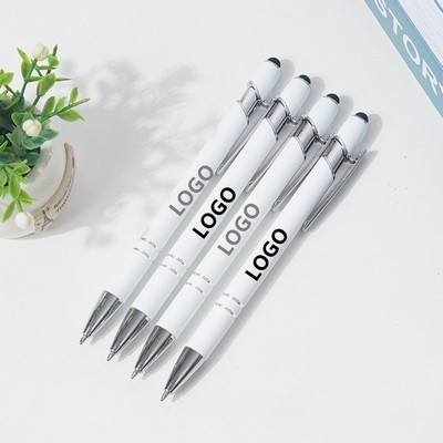 2-in-1 Stylus Retractable Ballpoint Pen with Stylus tip