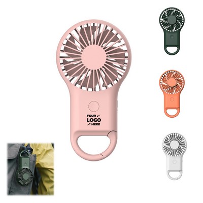 Mini Handheld Fan With Carabiner