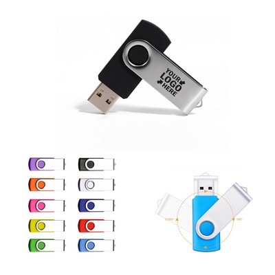 8GB USB 2.0 Flash Drives Swivel Memory Stick