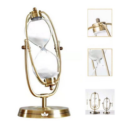 Large Brass Hourglass Timer 15/30/60 Minutes