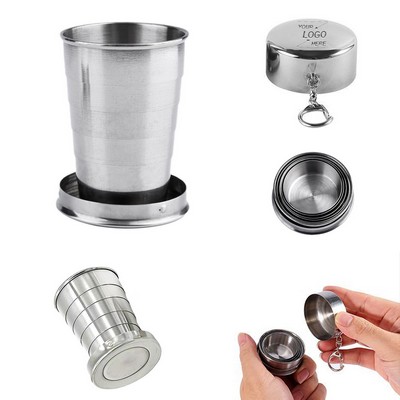 8.5OZ Stainless Steel Folding Water Cup