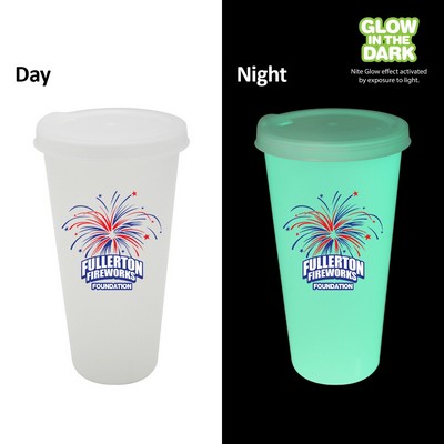 Nite Glow 26 oz. Tumbler with Lid, Full Color Digital