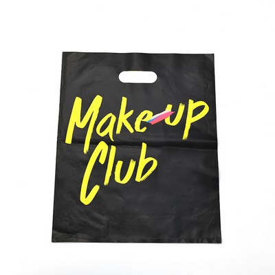 13.8"x17.7" 2.4mil Merchandise Bags with Die Cut Handles for Boutique Bag Shopping Cloth Bags