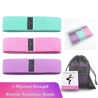 3 Booty Bands For Fabric Elastic Bands For Exercise Bands