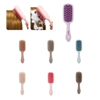 Long Handle Silicone Massage Shampoo Brush