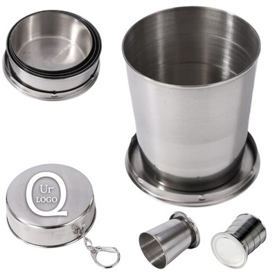 8.5 Oz Stainless Steel Collapsible Cup