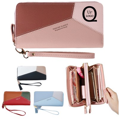 Double Zippered Layer Women'S Wallet