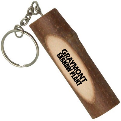 Wood Log Keychain