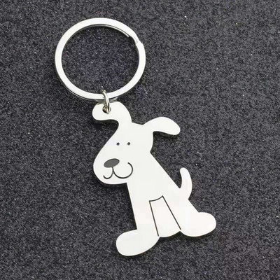 Zinc Alloy Dog Keychain Charm