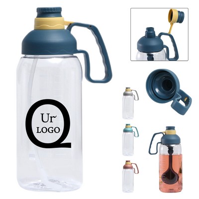 61.5 Oz Portable Sports Bottle W/Removable Straw