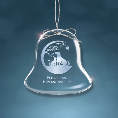 Crystal Bell Shaped Christmas Ornament